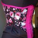 Hello Kitty Underbust Black and Pink Geishas PICK YOUR SIZE