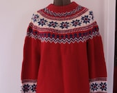Vintage Lanz of Austria red ski sweater ladies m/l - fuzzymama