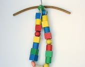 Vintage wooden stringing beads