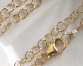Simple finished chain-18 inch 14k Gold Fill Links chain