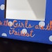 Florida Gators "Where the Girls are the Fairest"  Dots Hanging Mirror