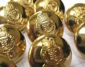 100 Shiny Gold Shank Buttons