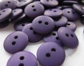 100 Mini Plain Dark Purple Buttons