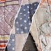 vintage 1930s Depression Era quilt scraps bunting flags (collection 1)