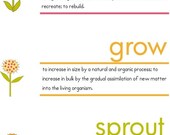 Spring Iron On Labels