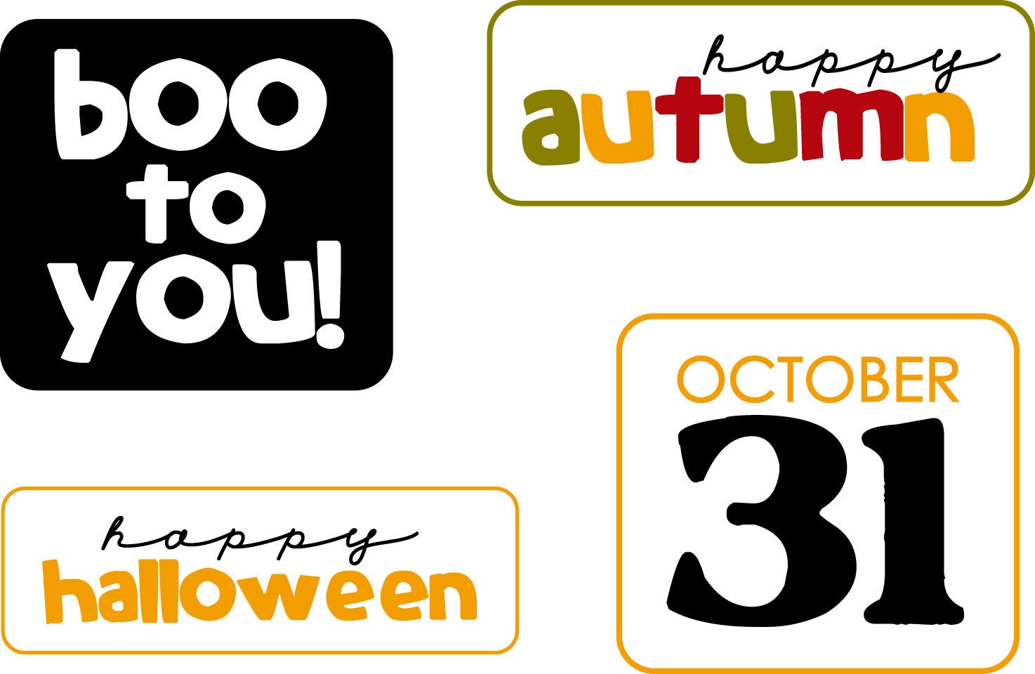 Halloween Treat Labels