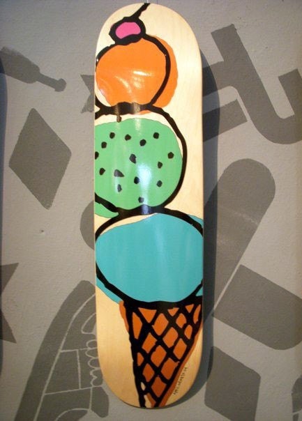 Ice Cream Skateboard Deck