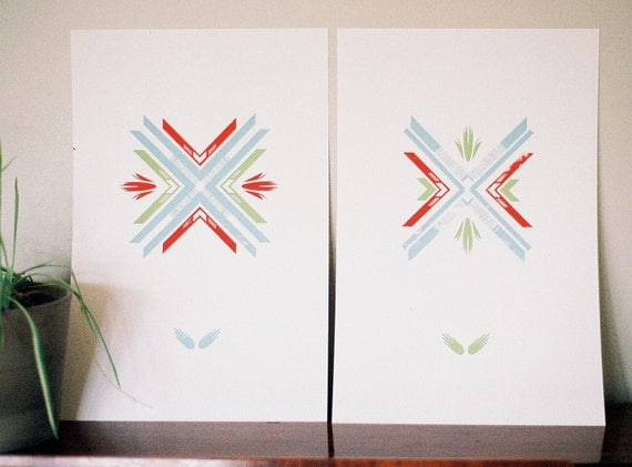 Folk Pattern Print Duo