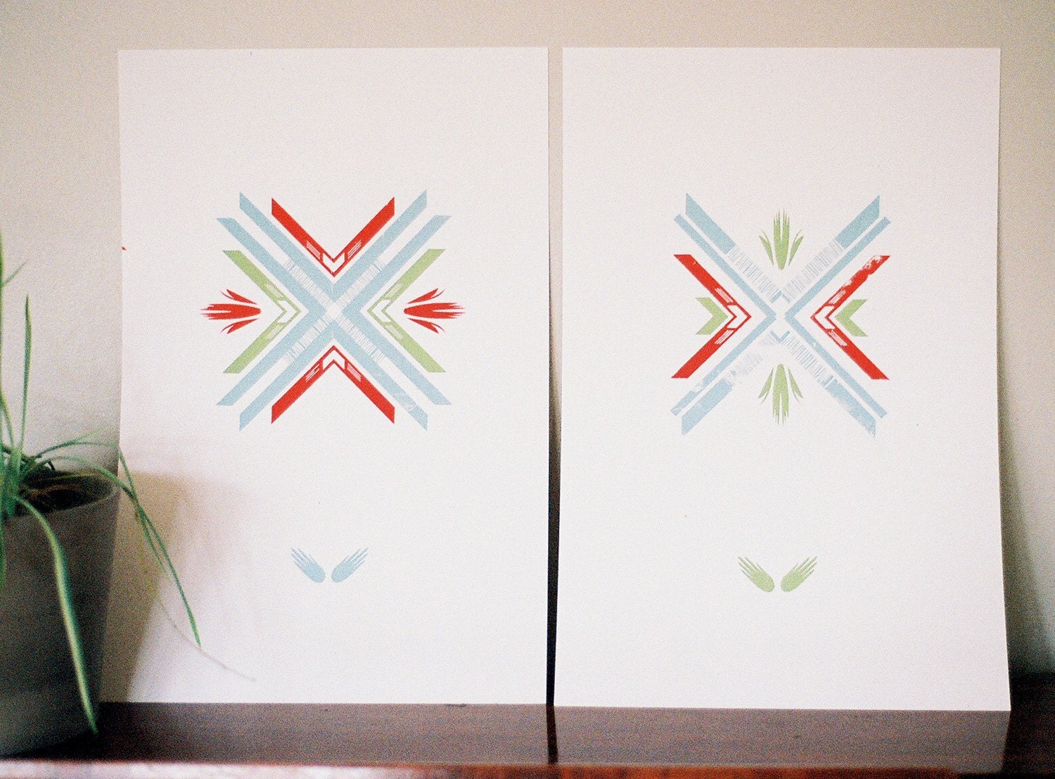 Folk Pattern Print Duo