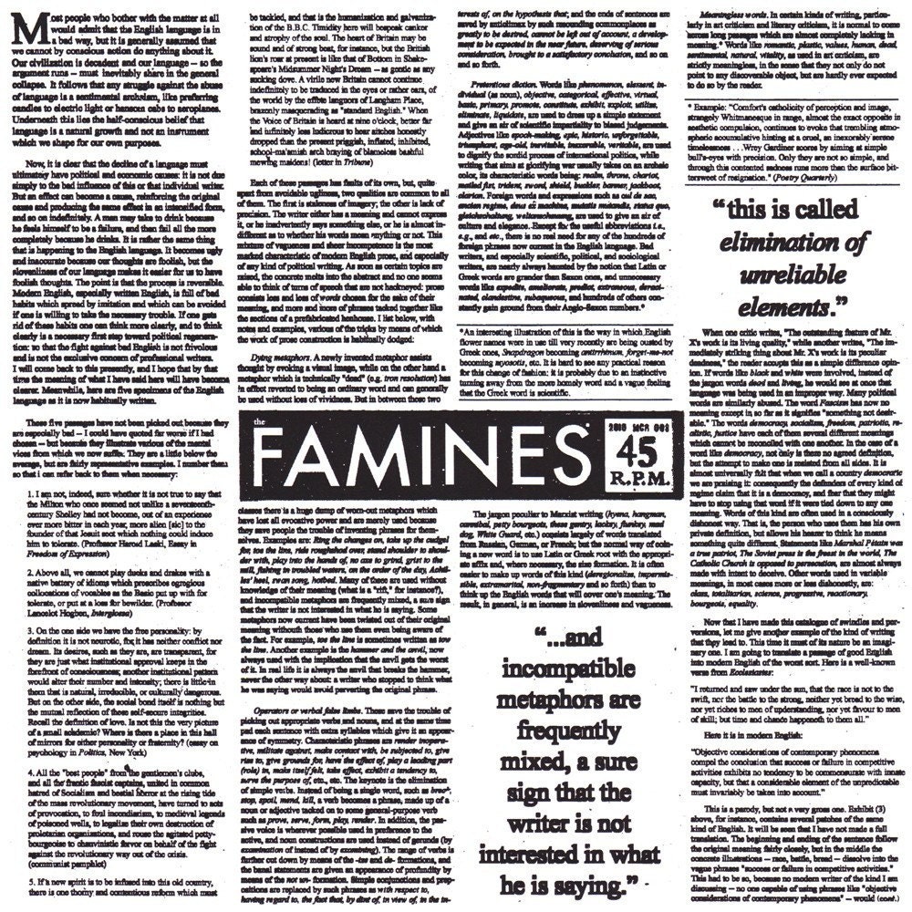 Syllables Single by the Famines