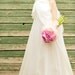 Romantic Silk Wedding Gown - Pocket Full of Posey - Made To Order Floral Wedding Dress