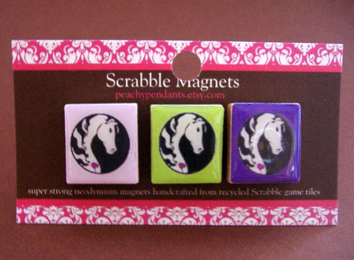 Scrabble Magnets Set - HORSES