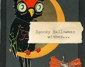 spooky halloween wishes notecard set