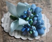 frosted aqua blue stamen collection