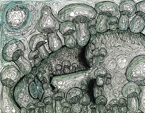 I Become Mushroom - 8x10 archival giclee print