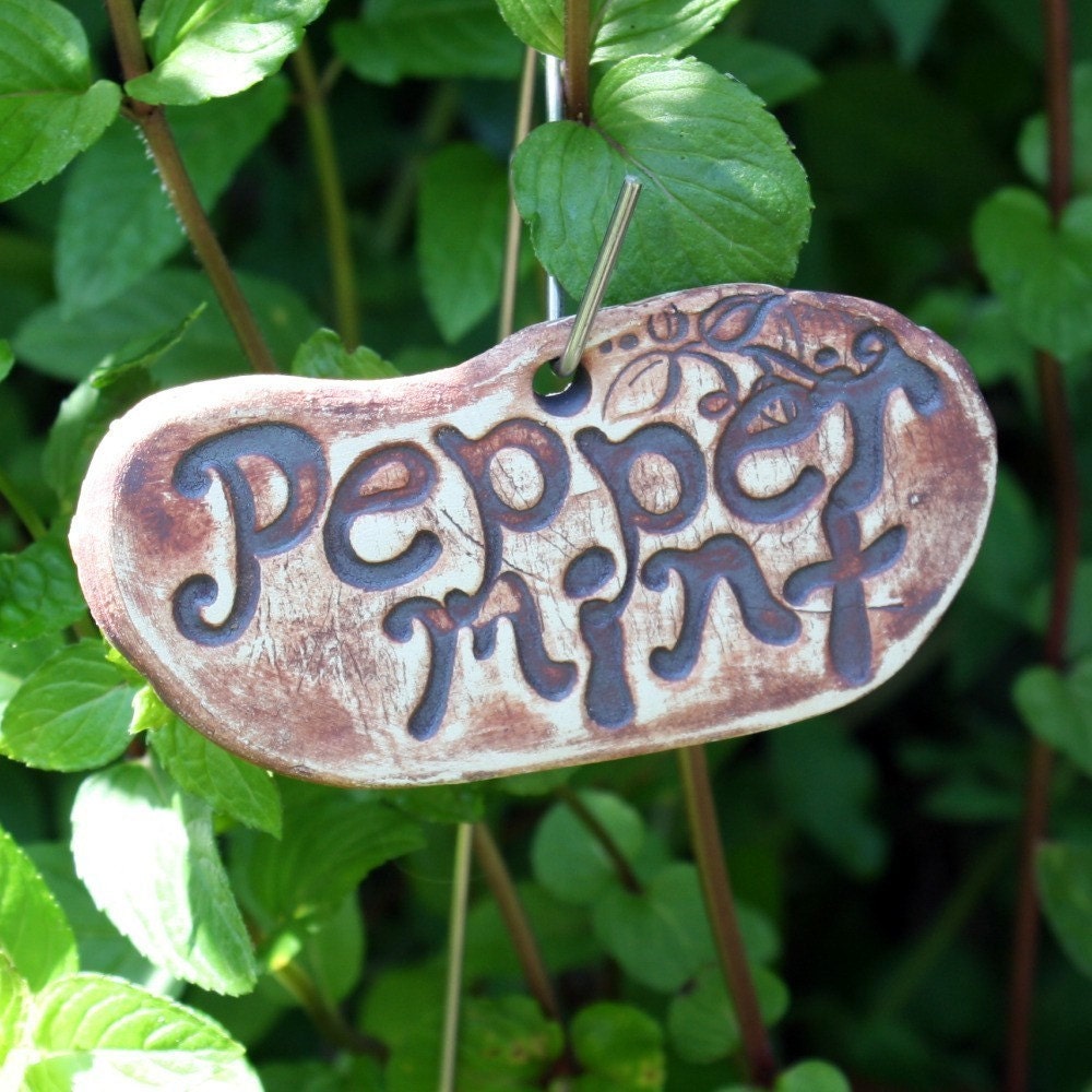 Set of 6 Hanging Herb Markers-Your Choice of Herbs