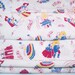 Vintage Feedsack Fabric Curtains 1940s Musical Mardi Gras