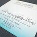 Rachel Wedding Invitation - Teal Ombre Pattern (Sample)