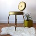 Hollywood Regency Brass Vanity Seat