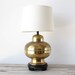 Hollywood Regency Gold Table Lamp