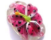 SALE -Tutorial- Tiger Lily - Stargazer Lampwork Bead -Sally Shepherd- HappilyEverArtist