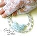 Pearls And Vintage Bellflowers Unique Offset Necklace
