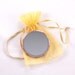 MAY SALE 31% OFF running with scissors fabric covered  2.25 inch pocket mirror blue