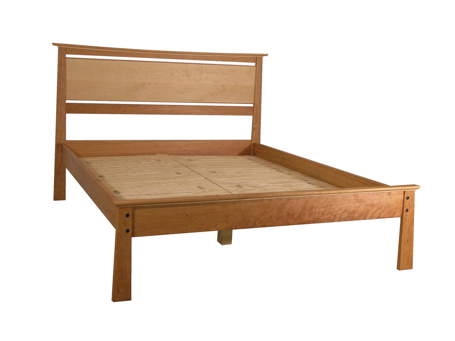 Enso Bed II Queen Size Birdseye Maple Accents.