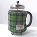 Cafetiere Cosy - Green/Lilac Plaid