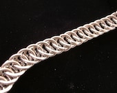 Mens Industrial Stainless Steel Chainmail Bracelet