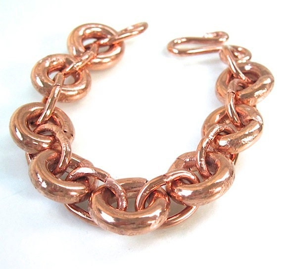Heavy Metal Chain Bracelet Eco Friendly Copper Metalwork Unisex Jewelry