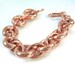 Heavy Metal Chain Bracelet Eco Friendly Copper Metalwork Unisex Jewelry