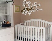 Cherry Blossom Branch - Vinyl Wall Decals - Two Color - Your Choice of Colors -