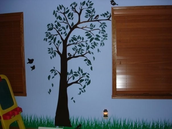 Grass Wall Decals - Set of 4 - Your Choice of Color