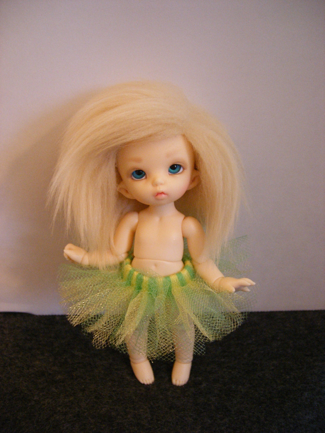 yellow & lime pukipuki  tutu.