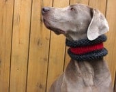 MOD DOG Hand Knit Dog Cowl in Campfire