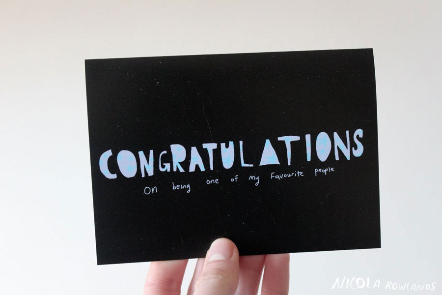 Favourite person card