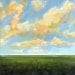 Original Oil Painting Custom Modern Abstract Sky Cloud Field LANDSCAPE ART by J Shears
