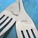 custom wedding cake fork set - personalize for a great gift and wedding keepsake