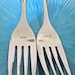custom wedding cake fork set - personalize for a great gift and wedding keepsake