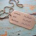 daddy dog tag necklace - personalize with your message