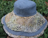 Nursing Hat   ...   Pale Blue Batik