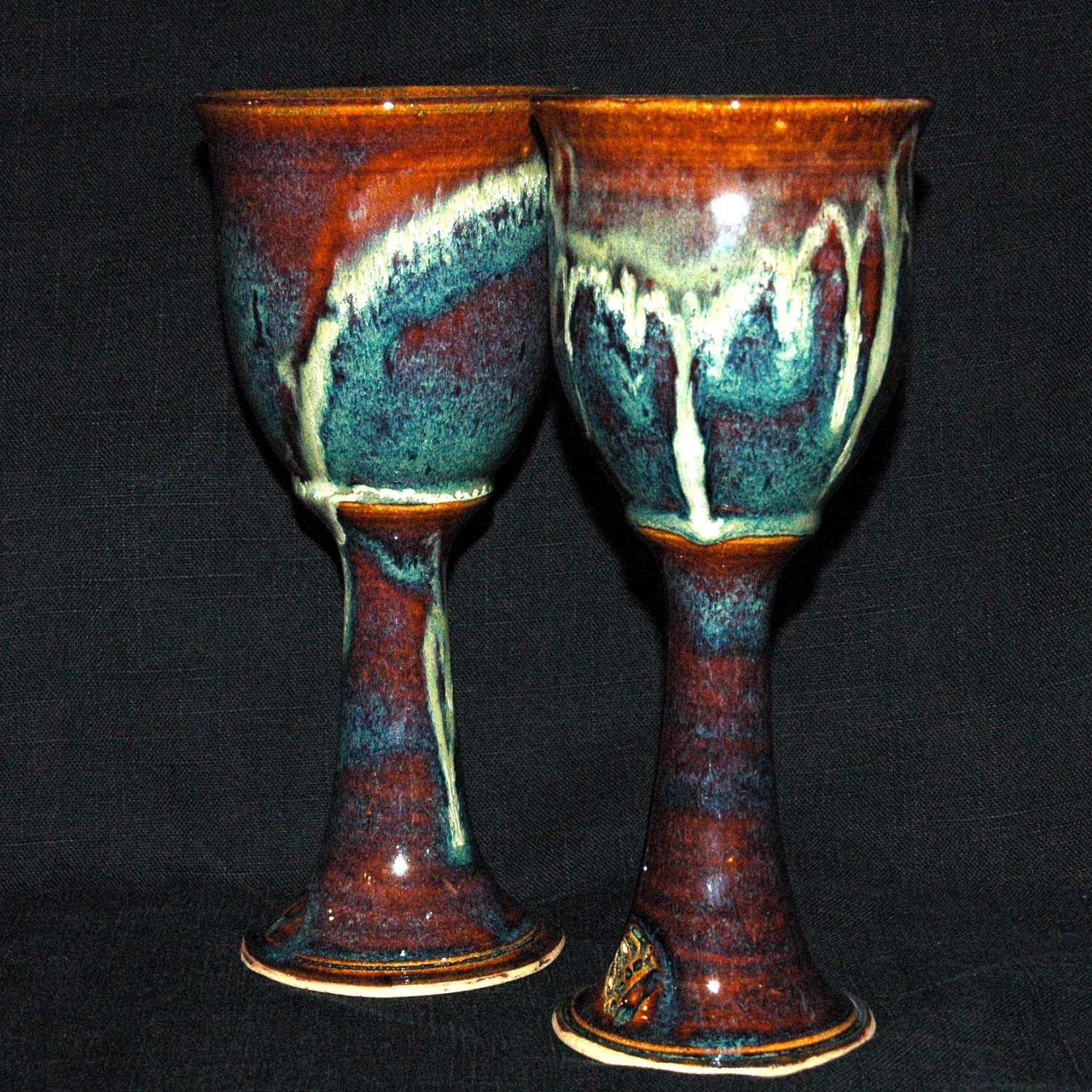 Clay Wine Goblets
