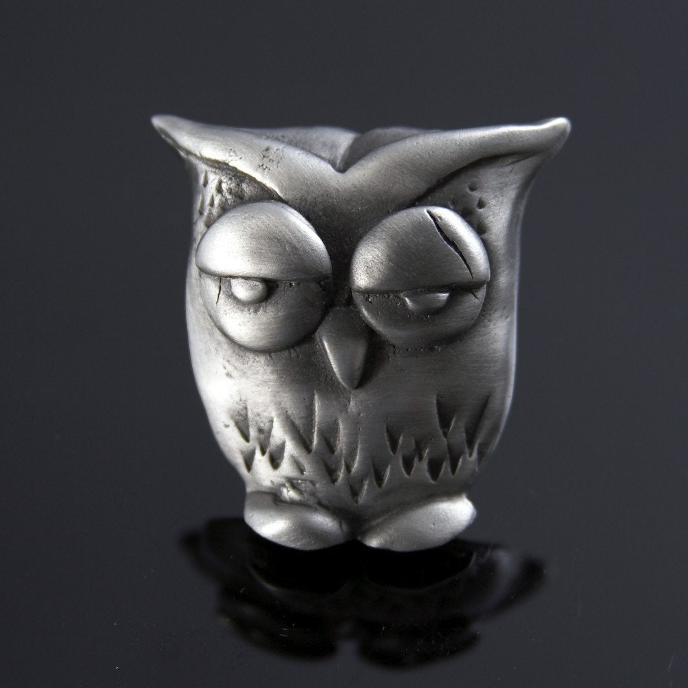 Hootie the owl pewter knob