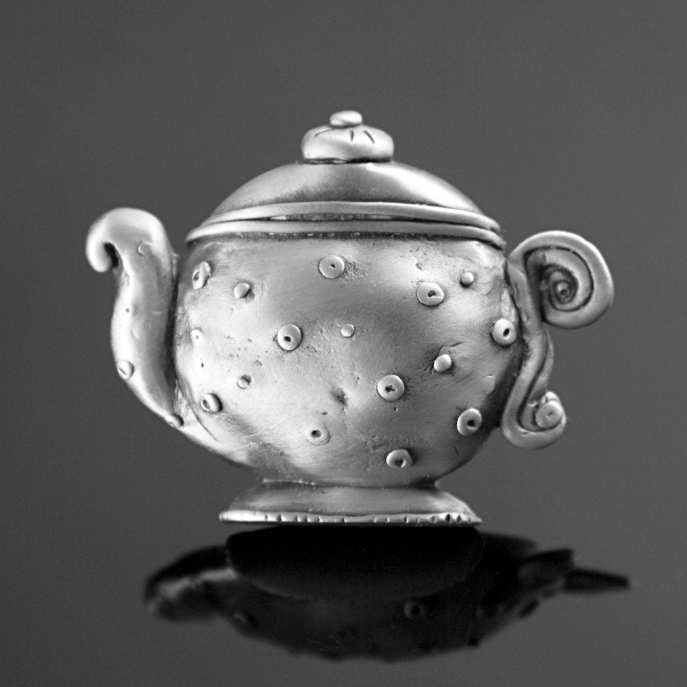 Miette's Teapot Pewter Knob