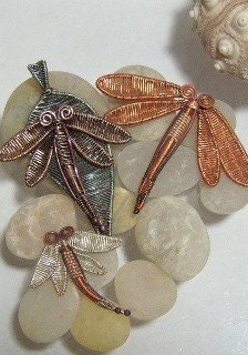 50% off Tutorial Sale-Tutorial for Dragonfly Pendant.