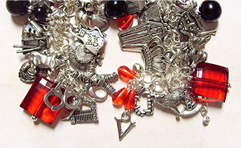 Vampire Jewelry - True Blood Inspired - Vampire Ultimate Bracelet - Vampire Bracelet - Charm Bracelet - Horror Bracelet - Horror Jewelry