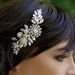 Bridal Hair Comb Leaves Headpiece Vintage Wedding Comb Rhinestone Wedding Hair Accessories Leaves Headpiece IVY