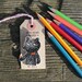 Ice cream Black Poodle- hand drawn Brooch