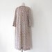 70s Floral Dress House Dress Pink Roses L XL TLC
